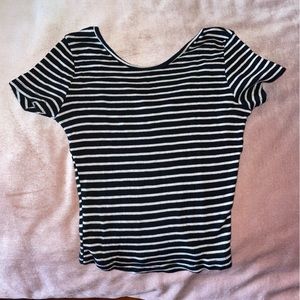 Brandy Melville Striped Crop top Tshirt